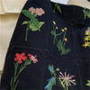 Vintage Geborduurde Tas Met Bloemen