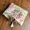 Vintage Geborduurde Tas Met Bloemen