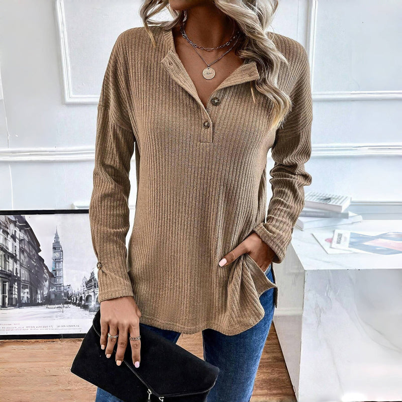 Casual Effen Kleur Sweatshirt