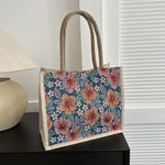 Vintage Tas Met Bloemmotief