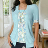 Elegante Patchwork Blouse