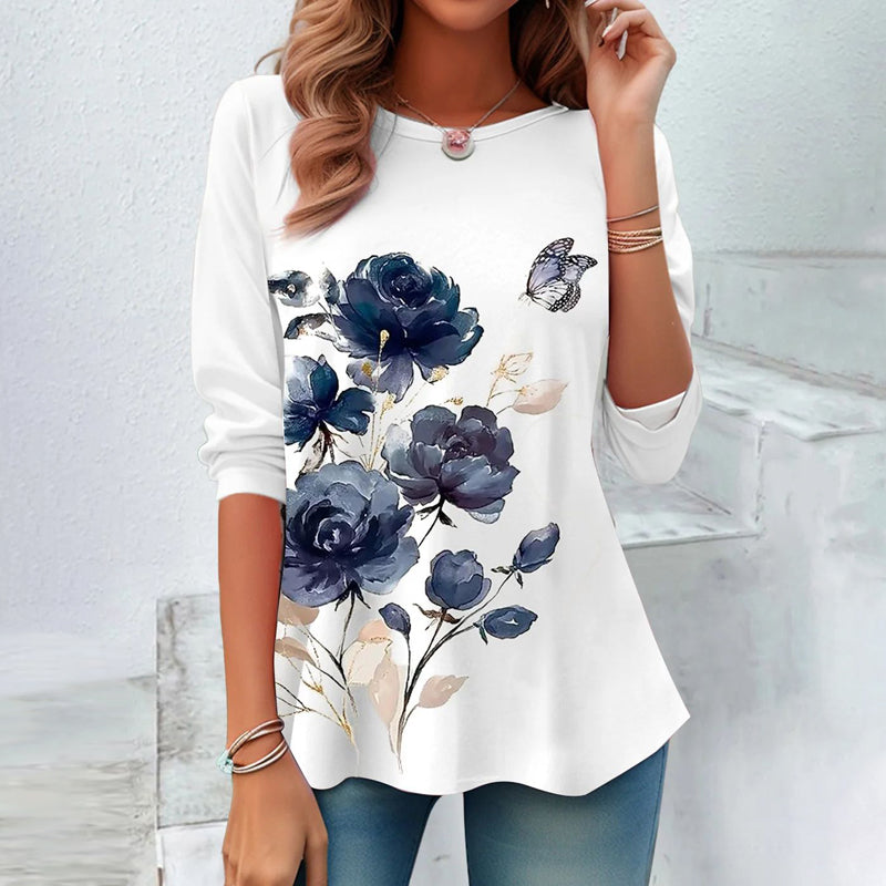 T-Shirt Met Bloemenprint