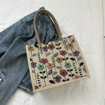 Vintage Tas Met Bloemmotief