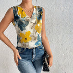 Tanktop Met Vintage Bloemenprint