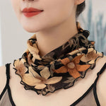 Vintage Sjaal Met Bloemenprint