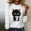 Creatief T-Shirt Met Kattenprint