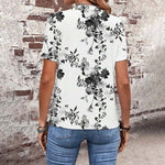 Vintage T-Shirt Met Bloemenprint