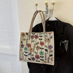 Vintage Tas Met Bloemmotief