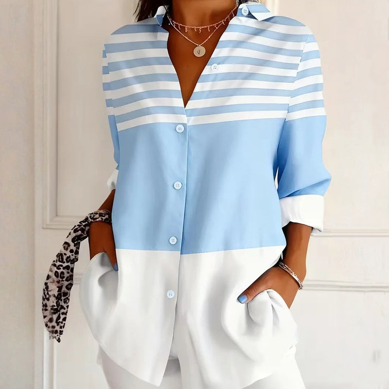 Casual Blouse Met Geometrische Print