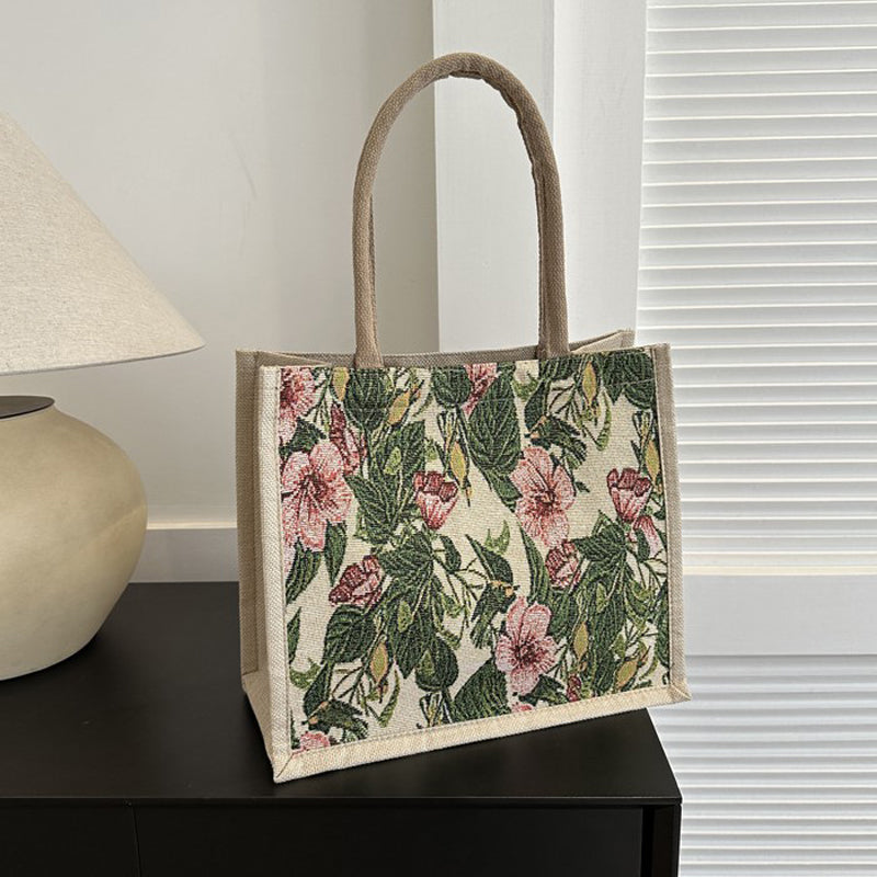 Vintage Tas Met Bloemmotief