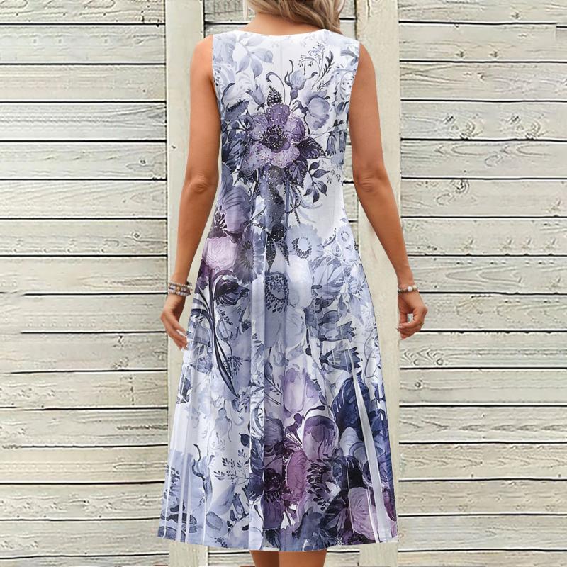 Vintage Bloemenprint Jurk