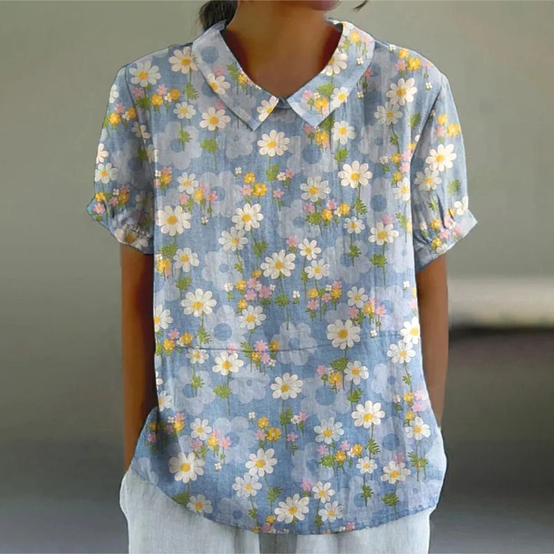 Casual T-Shirt Met Gradiëntprint