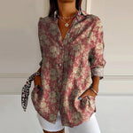 Vintage Gebloemde Blouse