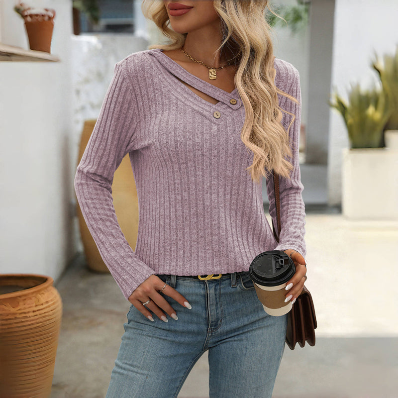 Effen Kleur Casual Blouse