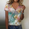 Vintage Gradient Bloemen T-Shirt