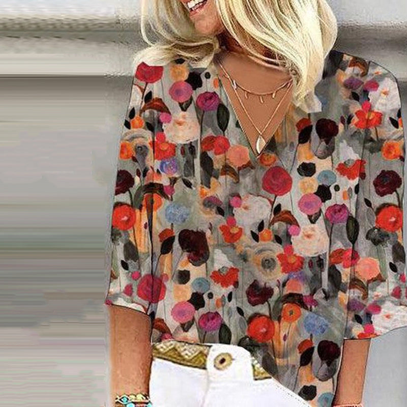 Vintage Bloemenprint Blouse – Elly & Yvonne