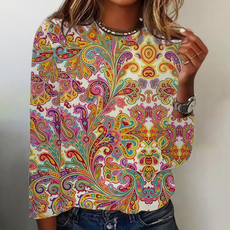 Casual T-Shirt Met Gradiëntprint