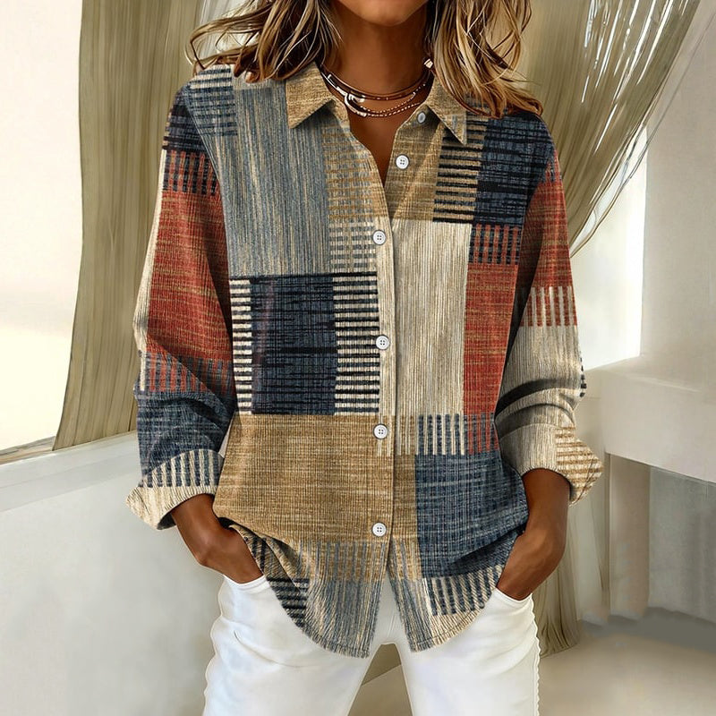 Vintage Blouse Met Print