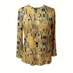 T-Shirt Met Vintage Abstracte Print