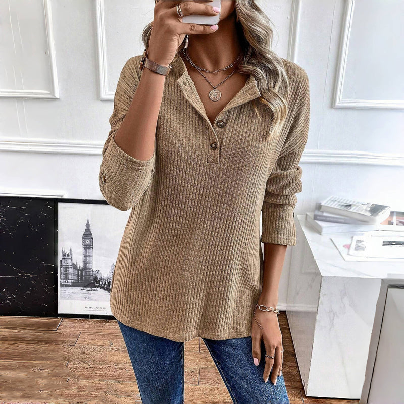 Casual Effen Kleur Sweatshirt