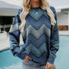 Vintage Geometrische Sweatshirt