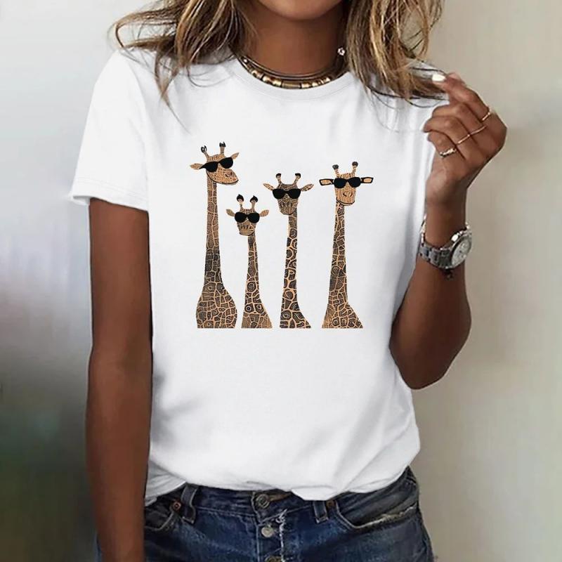 Creatief T-Shirt Met Dierenprint