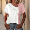 Casual Blouse Met Colourblocking