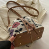 Vintage Tas Met Bloemmotief