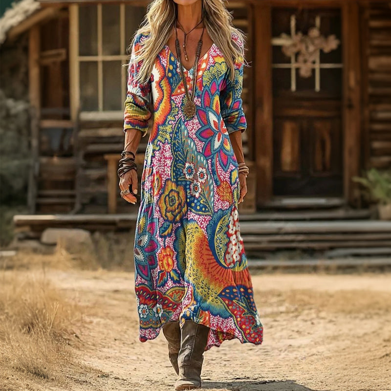 Casual Blouse Met Geometrische Print