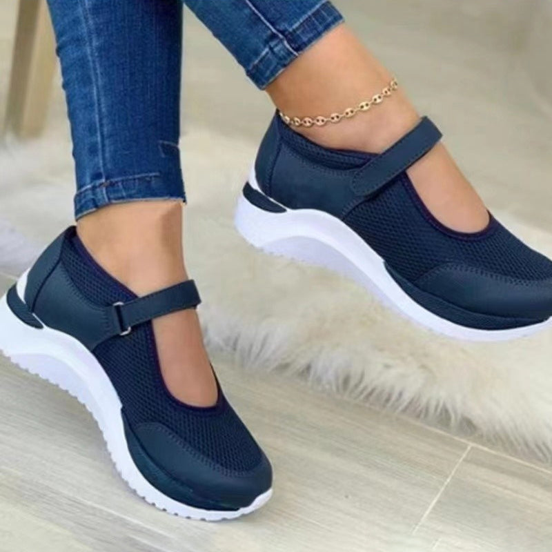 Mesh Platform Sneakers