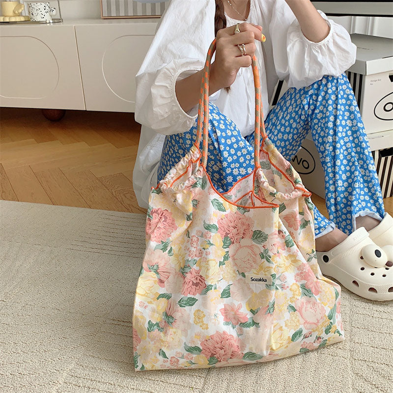 Casual Tas Met Bloemenprint