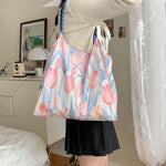 Casual Tas Met Bloemenprint