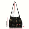 Vintage Geborduurde Tas Met Bloemen