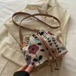 Vintage Tas Met Bloemmotief