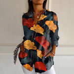 Vintage Bladprint Blouse