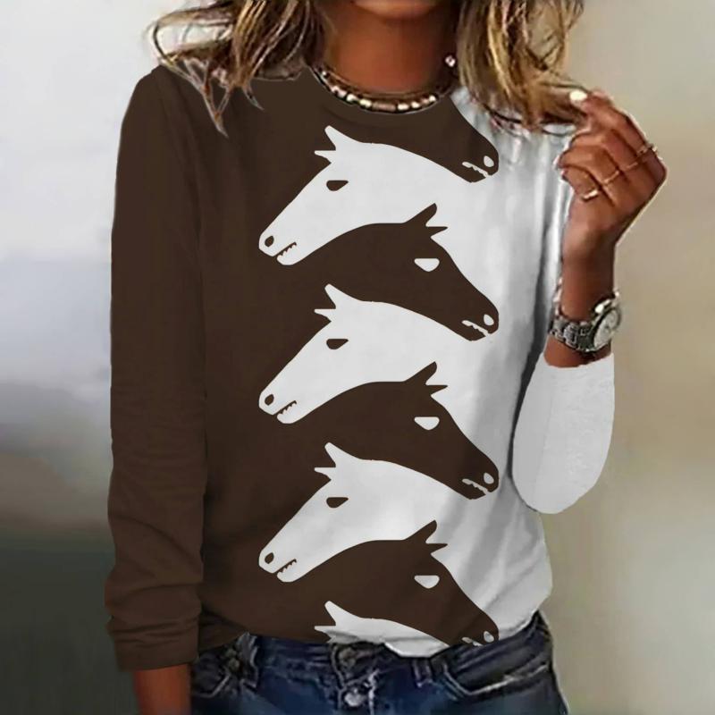 Creatief T-Shirt Met Dierenprint