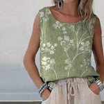 Tanktop Met Vintage Bloemenprint