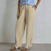 【Katoen En Linnen】Comfortabele Vrijetijdsbroek