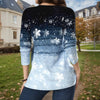 【Lange Mouwen】Blouse Met Sneeuwvlokverloop