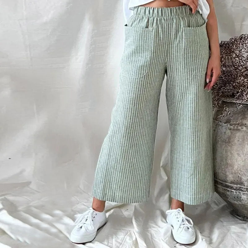Linnen damesbroek, casual, linnen, lichte vrijetijdsbroek met zakken, katoen, losse rechte broek, trekkoord, taille, zomerbroek, effen, rechte wijde harembroek, donkergrijs, L Linnen damesbroek, casual, linnen, lichte vrijetijdsbroek met zakken, katoen, losse rechte broek, trekkoord, taille, zomerbroek, effen, rechte wijde harembroek, donkergrijs, L