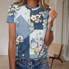 Casual T-Shirt Met Bloemenprint