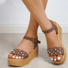 Casual Sandalen Met Sleehak