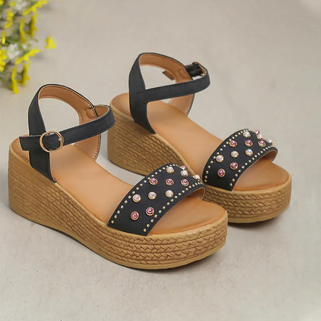 Casual Sandalen Met Sleehak