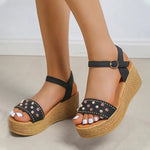 Casual Sandalen Met Sleehak