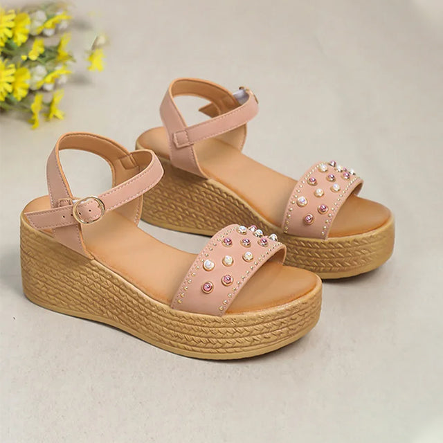 Casual Sandalen Met Sleehak