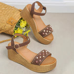 Casual Sandalen Met Sleehak