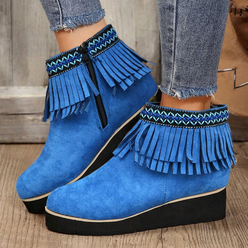 Vrouwen Lente Laarzen Hakken Retro Western Cowboy Enkellaarsjes Met Fringe Puntige Neus Suède Enkellaarsjes Slip-on Laarsjes Vrouwen Casual Enkelschoenen (Color : Brown, Size : 40 EU Vrouwen Lente Laarzen Hakken Retro Western Cowboy Enkellaarsjes Met Fringe Puntige Neus Suède Enkellaarsjes Slip-on Laarsjes Vrouwen Casual Enkelschoenen (Color : Brown, Size : 40 EU