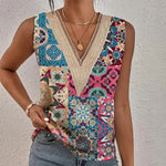 Vintage Etnische Tanktop Met Print