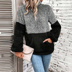 Casual Sweatshirt Met Kleurblokken