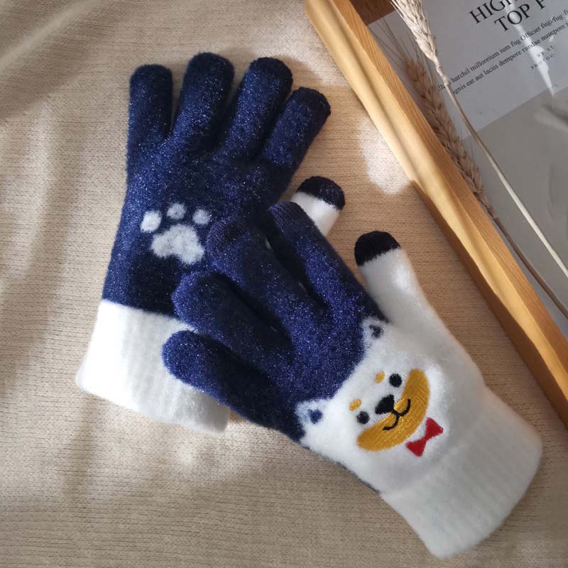 Warme thermische handschoenen, 1 paar cartoon Warme thermische handschoenen, 1 paar cartoon